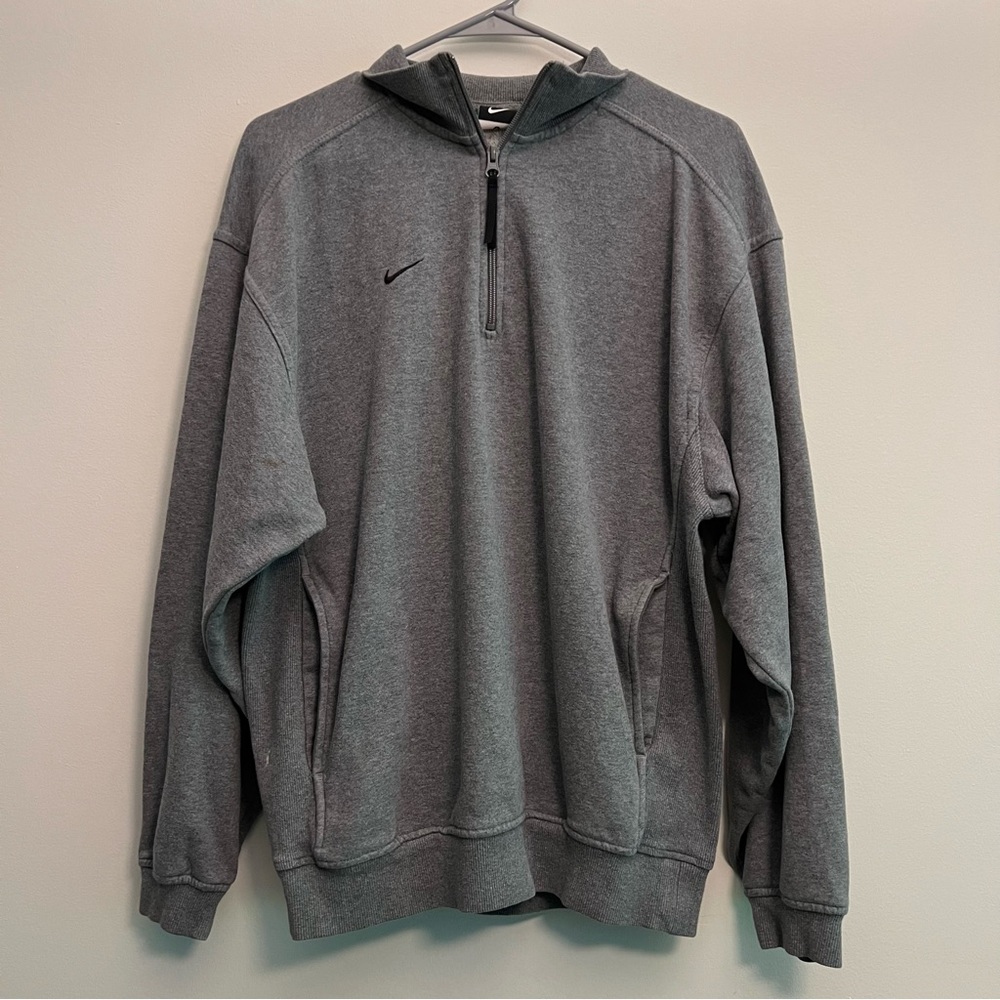 Nike Grey Half zip pullover jumper sweatshirt